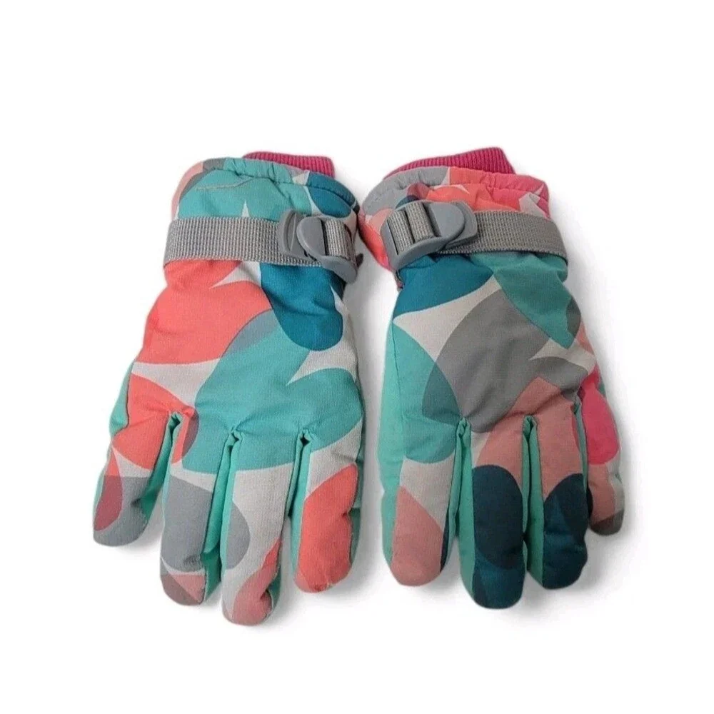 Flying Tern Kids Snow Gloves Thermal Waterproof Medium Winter Ski Snowboard Used